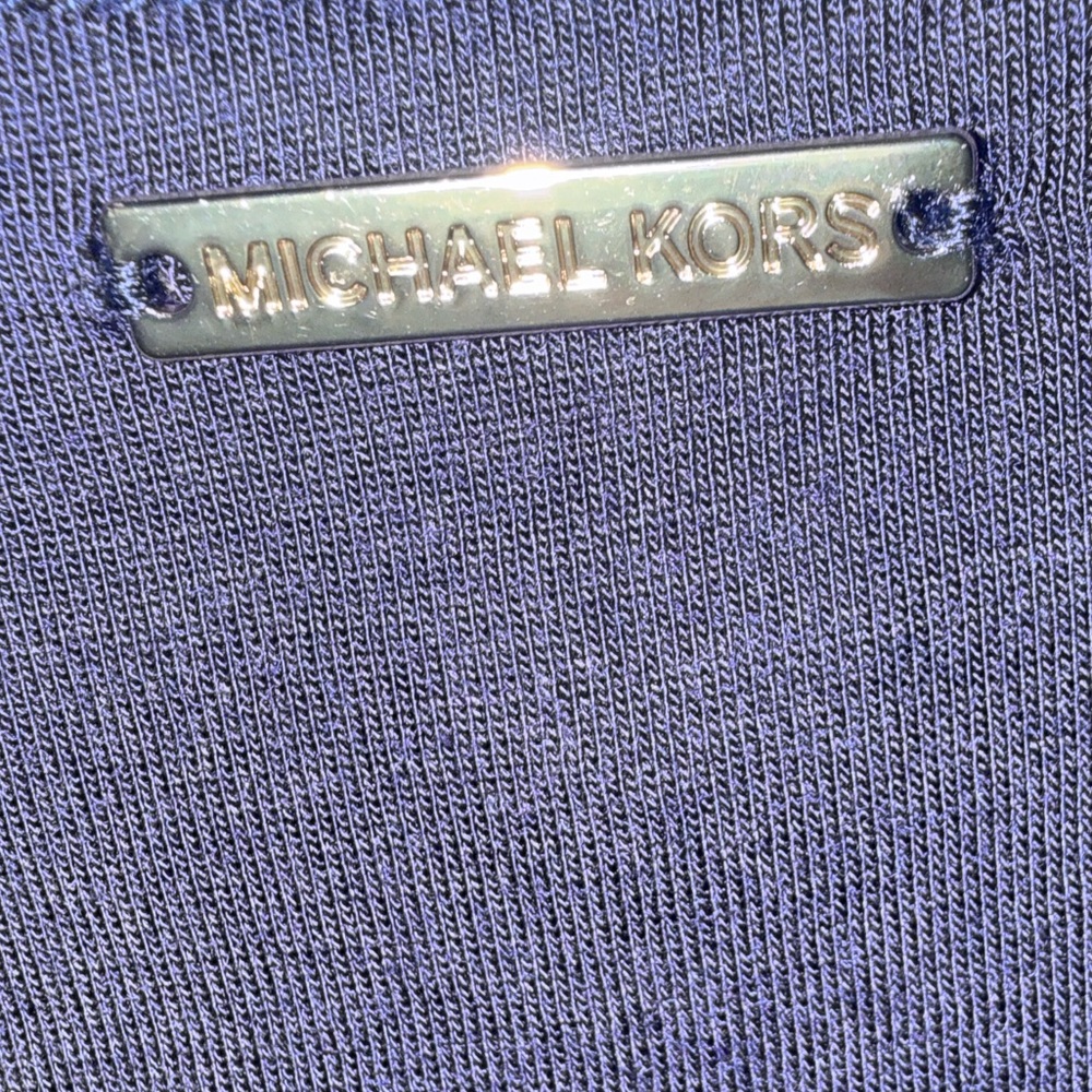 Michael Michael Kors layered sleeveless blouse in NAVY SZ 2XL NWT - Picture 3 of 6